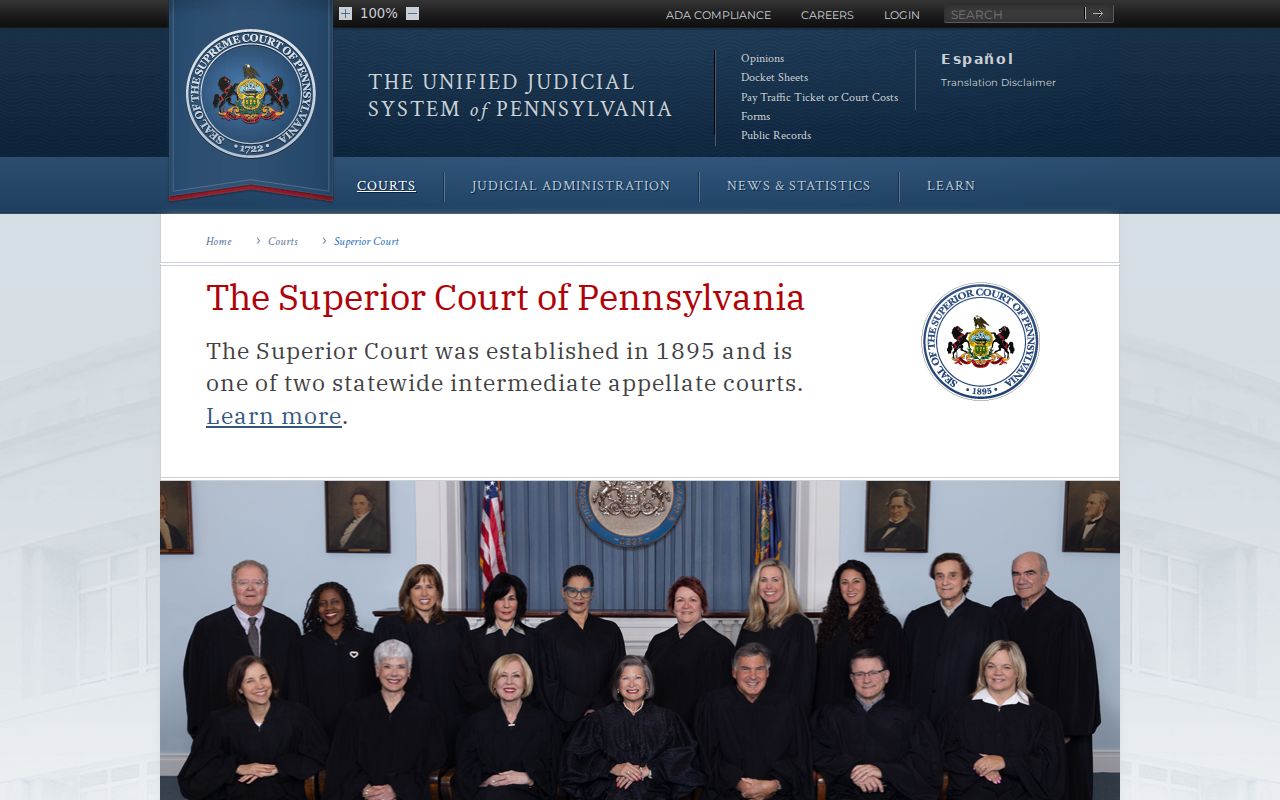Pennsylvania court system Superior Court resource